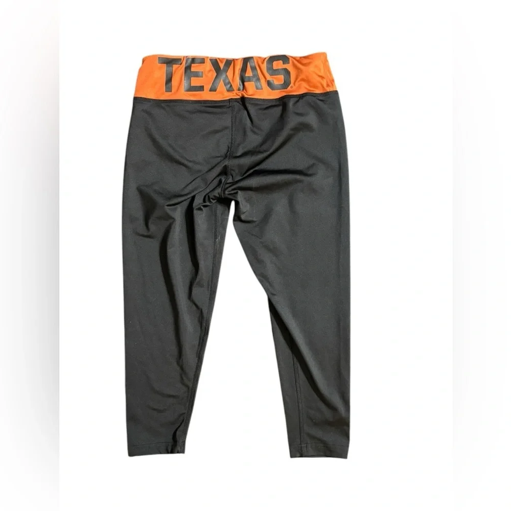 Black and Orange Leggings with Longhorn Logo - Picture 3 of 11